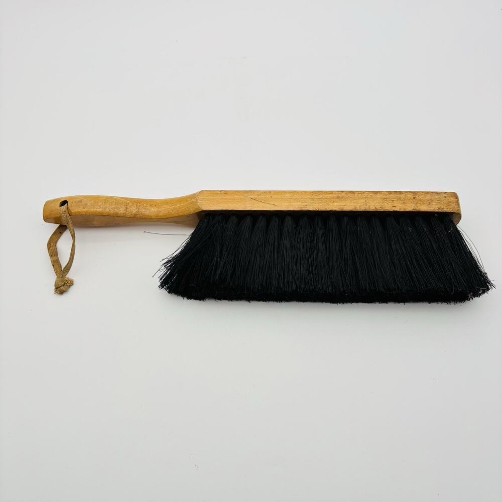 Vintage Quikie Bench Brush Wood Handle.